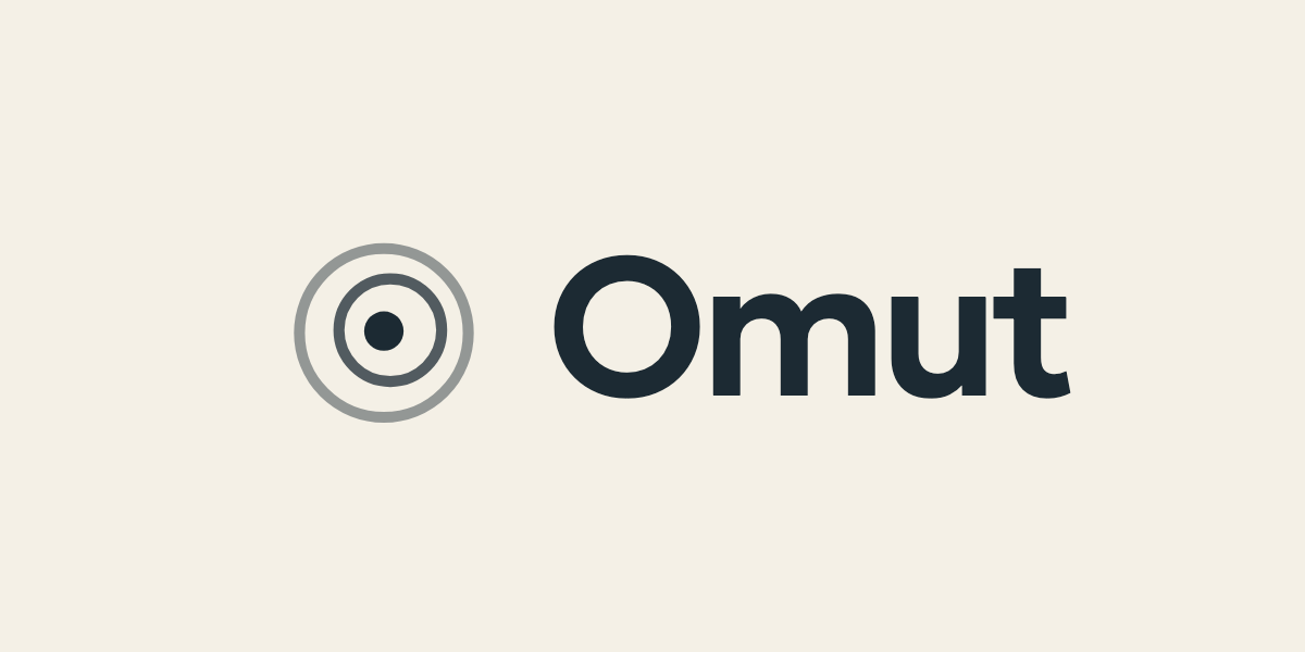 Omut logo on a light background